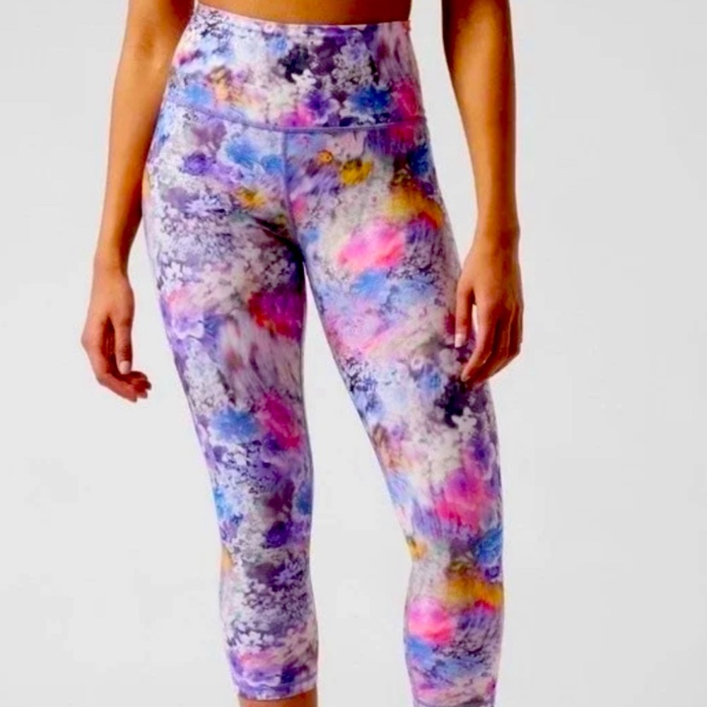 Athleta Floral Elation Capri Leggings - Size XS
